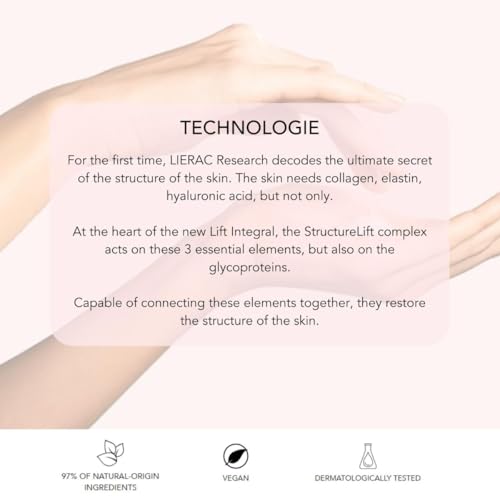 Lierac Lift Integral Under Eye Cream for Dark Circles - Firming Solution with Hyaluronic Acid, Collagen, Elastin, Tightens & Smoothes Wrinkles, Eye Cream for Wrinkles & Sensitive Skin - 15ml