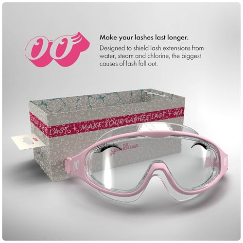 Lash Goggles for Shower | Lash Extension Goggles & Eyeshield for Shower, Bath, Steam & Pool | Fog-Proof & Reusable Eyelash Guard with Anti-Fog Design