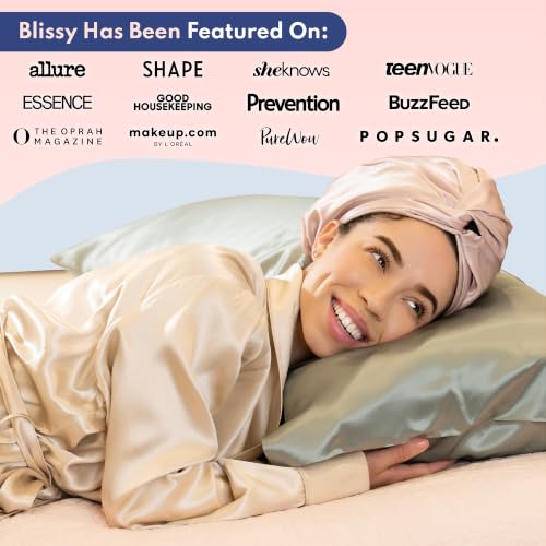 BLISSY Silk Bonnet for Sleeping - 100% Mulberry Silk