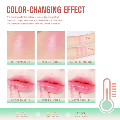 pH Color Changing 3-in-1 Blush Stick - Eyes & Lips