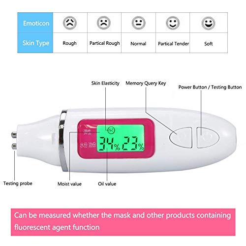 Skin Analyzer with LCD Display | Water & Oil Tester
