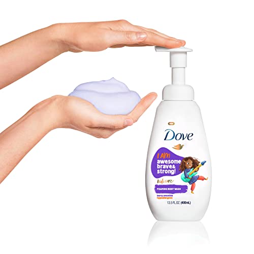 Dove Kids Care Foaming Body Wash For Kids Berry Smoothie Hypoallergenic Skin Care 13.5 oz