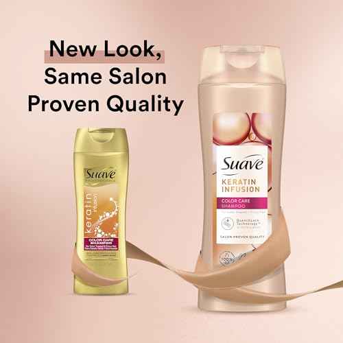 Suave Shampoo and Conditioner Set, Keratin Infusion, Color Care ?Keratin Hair Treatment, Detangler & Frizz Control, 12.6 Oz Ea (2 Piece Set)