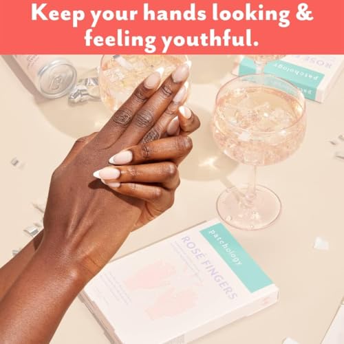 Patchology Rosé Fingers Renewing Hand Mask Gloves for Dry Hands (1 Pack)