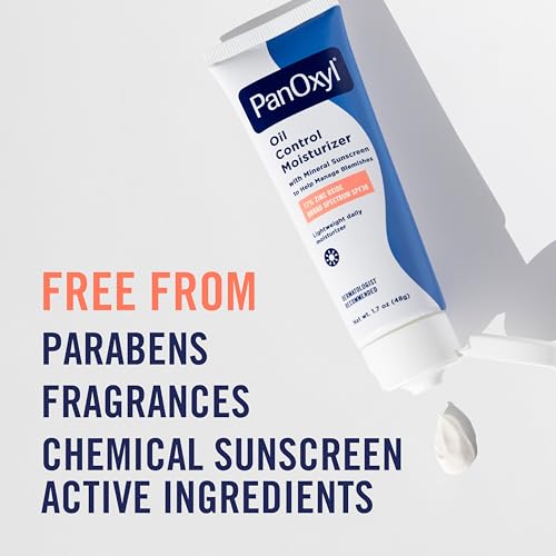 PanOxyl Oil Control Moisturizer SPF30 with Zinc 17% - 1.7 oz, Matte Finish, Non-Comedogenic