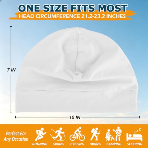 Headshion 100% Cotton Skull Cap Beanie Sleeping Hat for Men Women