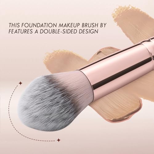 KINGMAS Double-Ended Makeup Brush for Foundation & Concealer
