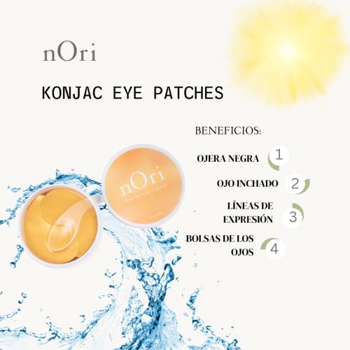 Konjac nOri Eye Patches – Anti-Wrinkle/Removes Bags/Moisturising/Dark Circle/60 Pieces (Black Pearl)