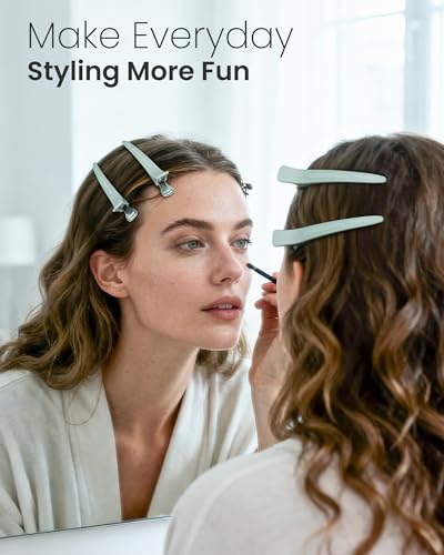 AIMIKE 4.8-Inch No-Crease Hair Clips for Thick Hair - 6-Pack