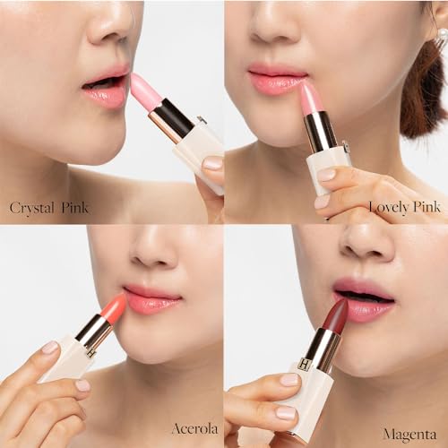 HC LAB'S Colored Lip Balm Lip Cream Lip Gloss 0.1floz Lip Care Lip Protection Lip Moisture Natural Honey Propolis Lip Pack Lip Mask (#01 Crystal Pink)