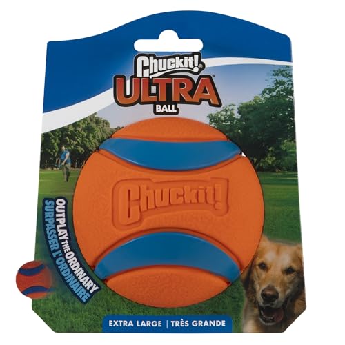 Chuckit Ultra Ball Dog Toy, XL (3.5 Inch Diameter), Pack of 1, for breeds 100+ lbs