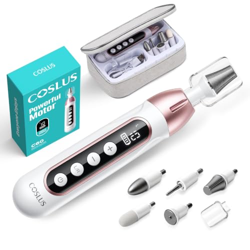 COSLUS C60 Cordless Electric Nail File - 10 Speed Pedicure Kit