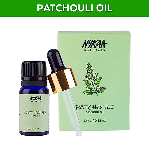 Nykaa Naturals Essential Oil, Patchouli, 0.33 oz - Hair Oil for Hair Growth and Hair Loss - Restores Damaged Hair - Face Oil to Minimize Scars