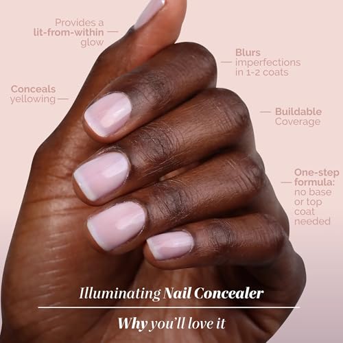 LONDONTOWN Kur Illuminating Nail Concealer - Sheer Brightening Nail Polish
