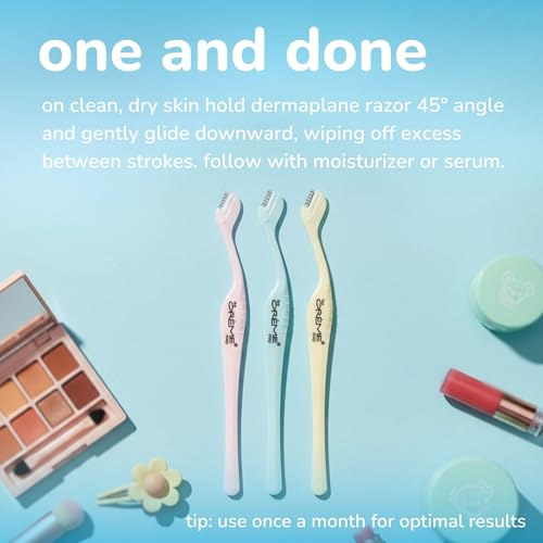 The Crème Shop Ultra Fine Dermaplane Razor Pack of 6 for Facial Hair Removal