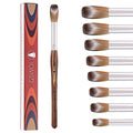 100% Kolinsky Acrylic Brush Size 22 - Wood Handle for Nail Application, Extension - Professional Manicure Salon and DIY at Home Tool (#22)