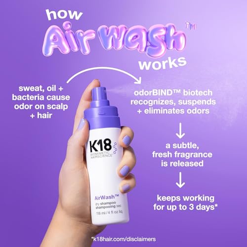 K18 AirWash Dry Shampoo – Non-Aerosol, Oil Control