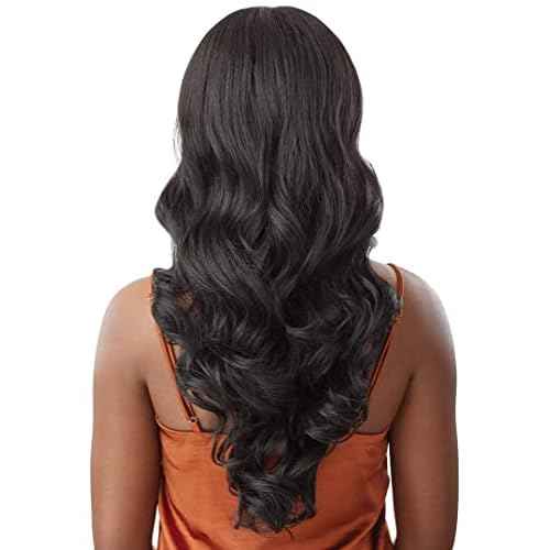 Outre - 5x5 Lace Closure Wig - Human Hair Blend - Body Curl 24" (OFF BLACK 1B)