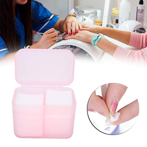 YUYTE 2 Grids Nail Storage Box Case Makeup Organizer Holder Nail Polish Remover Pad Suitable For Home Salon[]
