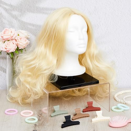 AceOrbit Foam Mannequin Wig Head Stand with Stable Base