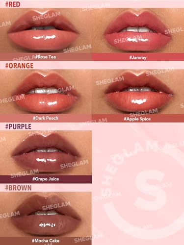 SHEGLAM Glaze Daze Tinted Lip Gloss - High Shine & Plumping