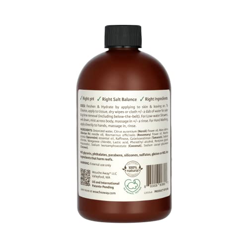 Wild & Pure EWG Verified All Natural, Plant-Based EcoBalance Cleanser - 18 Oz Refill | pH Balanced & Microbiome-Friendly | No-Rinse Body Wash