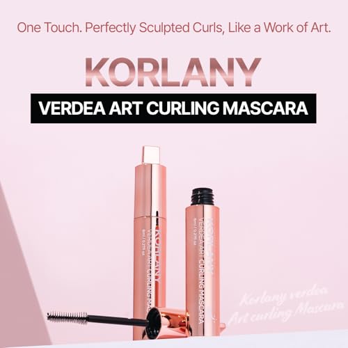 Verdea Art Volume Waterproof Mascara ? K-Beauty, Long-Lasting, Smudge-Proof Korean Formula for Voluminous, Curled Lashes ? Clump-Free, Lightweight & Buildable ? 0.26 fl oz