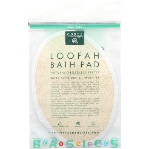 EARTH THERAPEUTICS Loofah Bath Pad, 1 EA