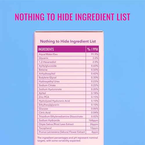 Good Molecules Sakura Hyaluronic Acid Boosting Essence - Ultra Hydrating Facial Moisturizer - Skincare for Hydration, Tightening, Anti Aging, Instant Glow - Skin Care for Face