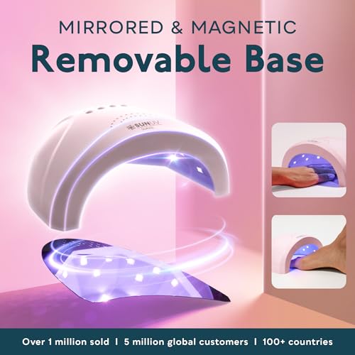SUNUV UV LED Nail Lamp for Gel Nails - Pink, Professional 30W Cure Light