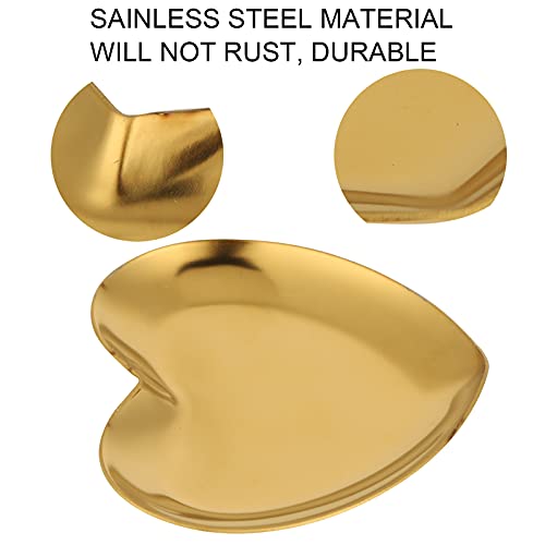 Heart Shaped Nail Art Mixing Palette - Stainless Steel