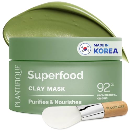 PLANTIFIQUE Korean Clay Mask for Pore Cleansing | 3.88oz