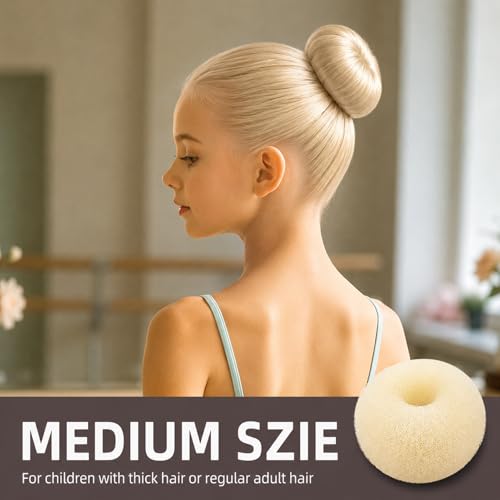 Blonde Bun Maker Kit with 4 Donut Hair Buns & Accessories