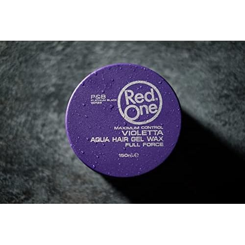 RedOne Aqua Hair Wax Maximum Hold Full Force Hair Gel, 150ml (6 pack) VIOLET