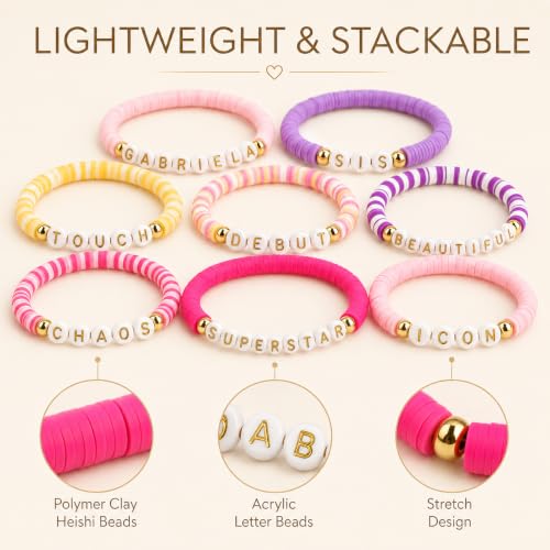 Pink Superstar Friendship Bracelets Y2K Jewelry Gifts for K. Pop Fans & Concerts - SportsLiking