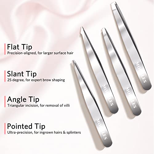 Morgles 9-Piece Men’s Tweezers & Nail Clipper Kit with Case
