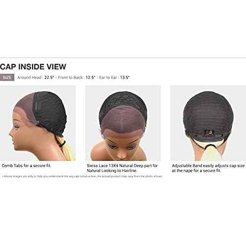 BOBBI BOSS HD Lace Front Wig MediFresh 13X4 Deep Lace MLF252 Regan (1B)