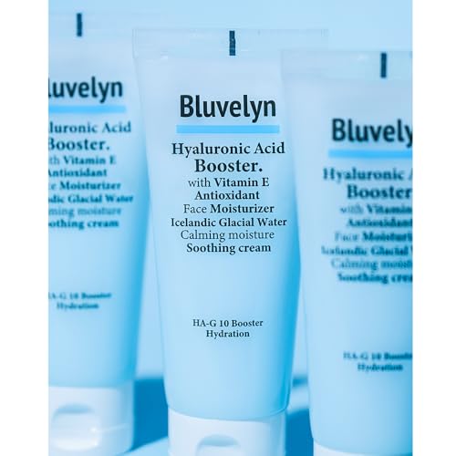 10X Hyaluronic Acid Soothing Cream ? 100,000ppm High-Strength Hydration, 70% Iceland Glacier Water, Vitamin E, Lightweight Moisturizer for All Skin Types, 3.4 fl. oz / 100ml