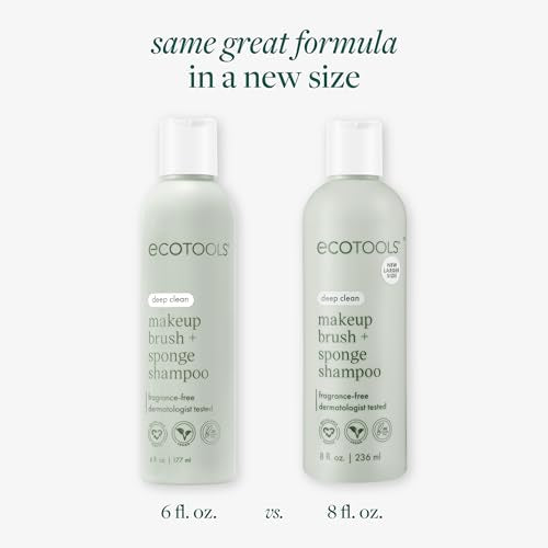 EcoTools Makeup Brush & Sponge Shampoo, 8 fl oz