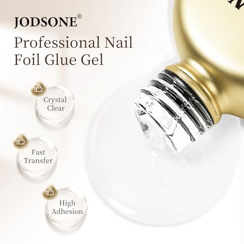 JODSONE Nail Foil Glue Gel 16.5ml – UV Cure Transfer