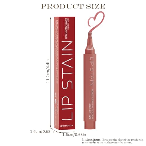 Lip Stain Set - 2-in-1 Matte Liquid Lip Liner, Long-Lasting Color (2-Pack)
