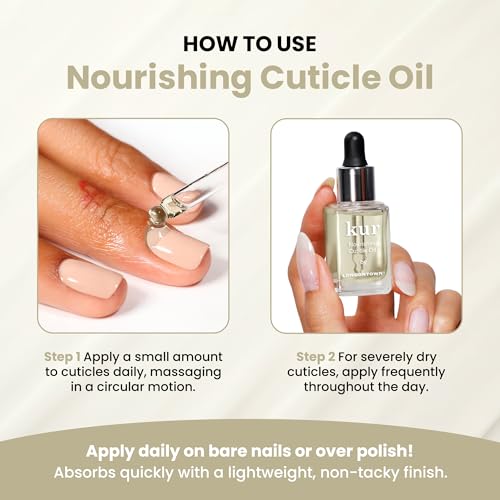 LONDONTOWN kur Nourishing Cuticle Oil - Fast-Absorbing Nail Repair Treatment