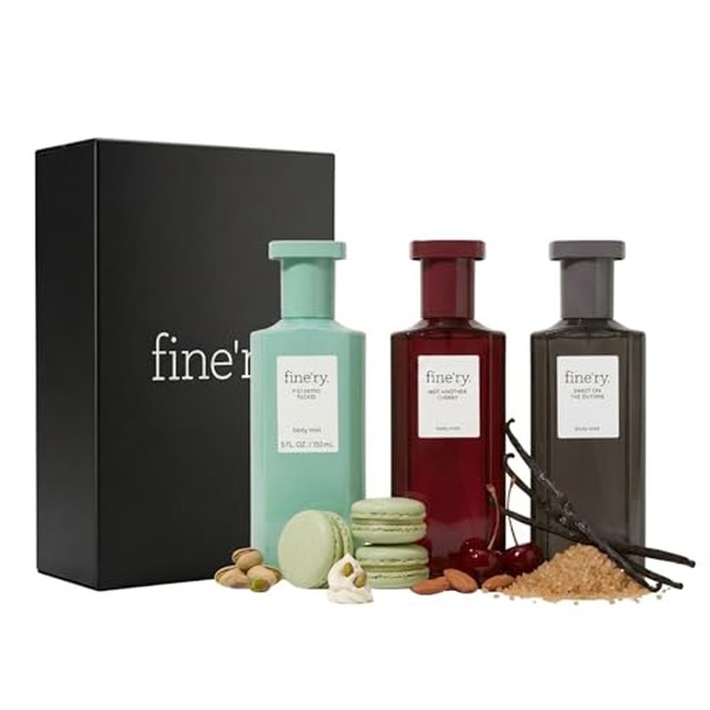 Fine'ry Body Mist Trio - Cherry, Pistachio & Vanilla (5 oz x 3)