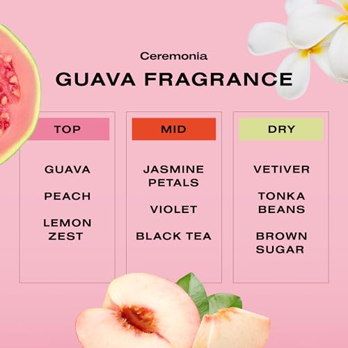 Ceremonia Guava Rescue Spray | UV + Heat Protective Detangler, 6.7 fl