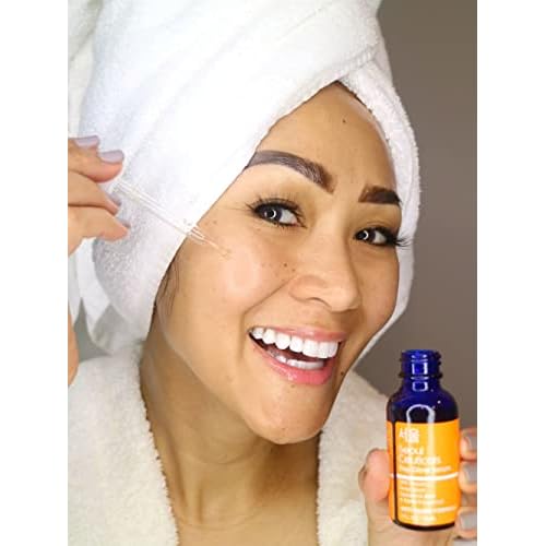 Korean Vitamin C Serum + 97.5% Snail Mucin Eye Cream Set for Glowing Skin & Youthful Eyes