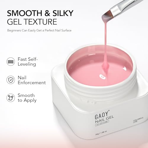 GAOY Colored Builder Base Gel 30g - 4-in-1 Nude Pink