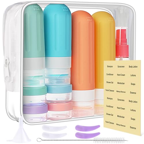 TSA Approved Travel Bottles 18-Pack Leak Proof Toiletries