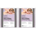 ForPro Premium Microfiber Flat Sheet, English Rose, Ultra-Light, Stain and Wrinkle-Resistant, for Massage and Spa Tables, 63" W x 100" L (Pack of 2)