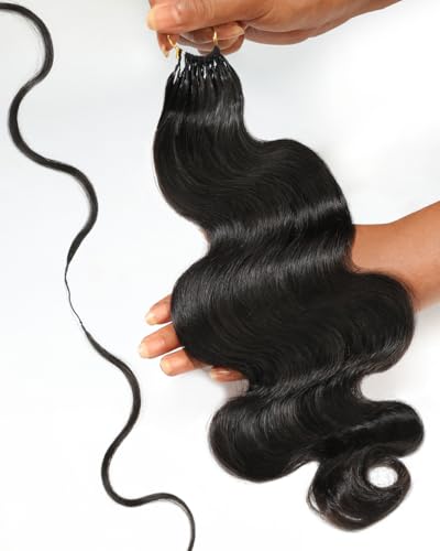 BEEOS 16 Inch Body Wave Human Crochet Hair - Knotless, Easy to Detangle