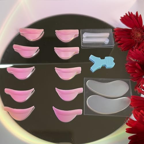 Lash Lift Shields C Curl 5-Size Set with Tools